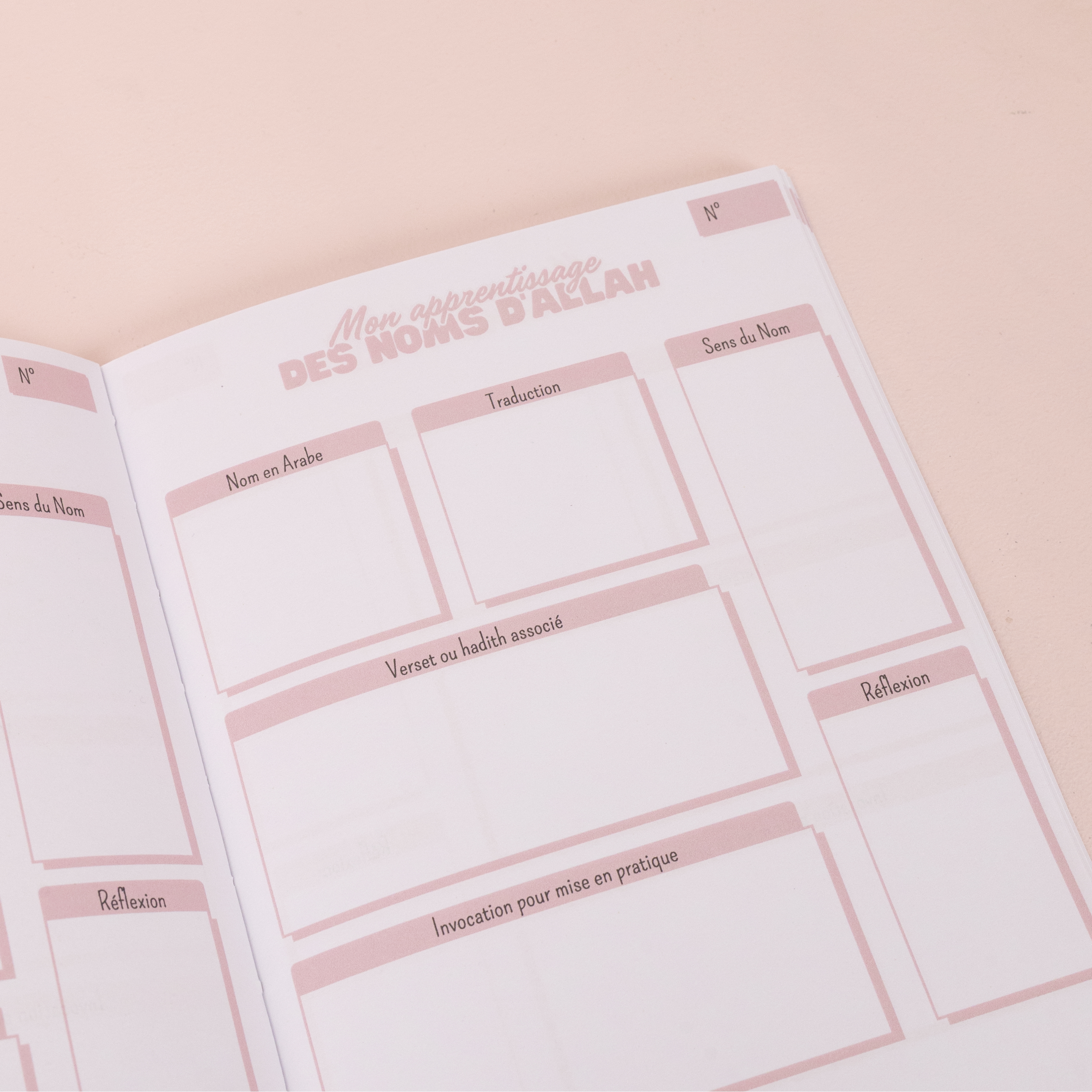 Mon apprentissage des noms d’Allah - Format A5